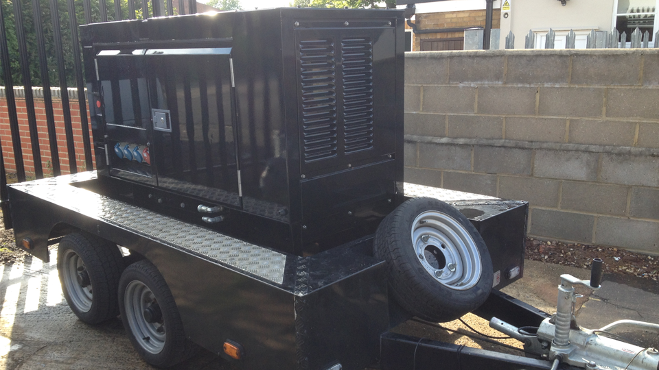Leicestershire Stage Hire 20KVA Ultra Silent Road Towable Diesel Generator