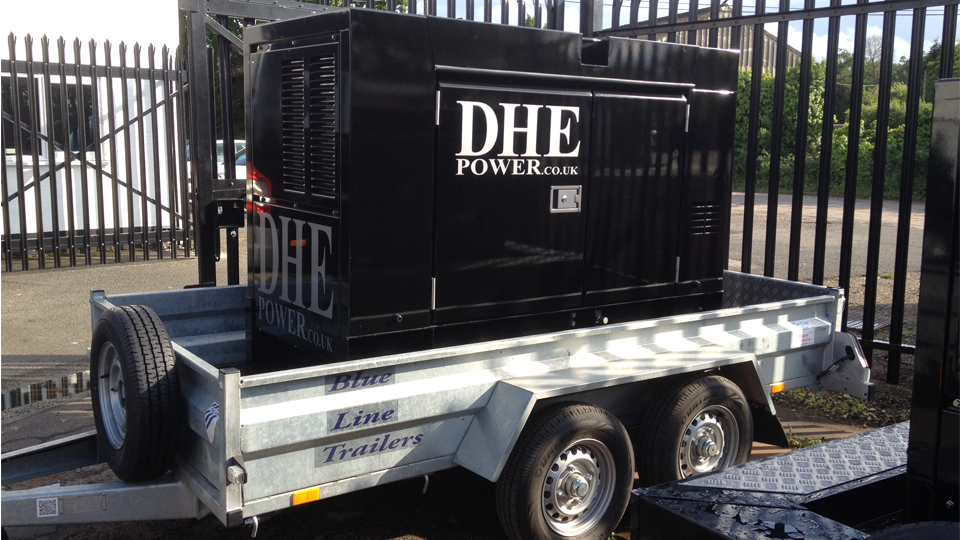 Leicestershire Stage Hire 60KVA Ultra Silent Road Towable Diesel Generator